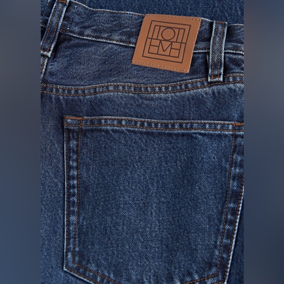 TOTEME Classic cut denim full length dark blue - Picture 6 of 9